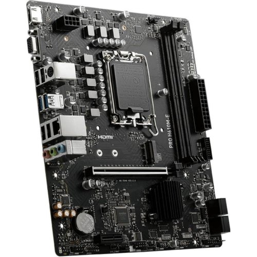 Материнська плата MSI s1700/2DDR5/VGA/HDMI/2PCIe/4SATA/1M.2(PRO H610M-E)