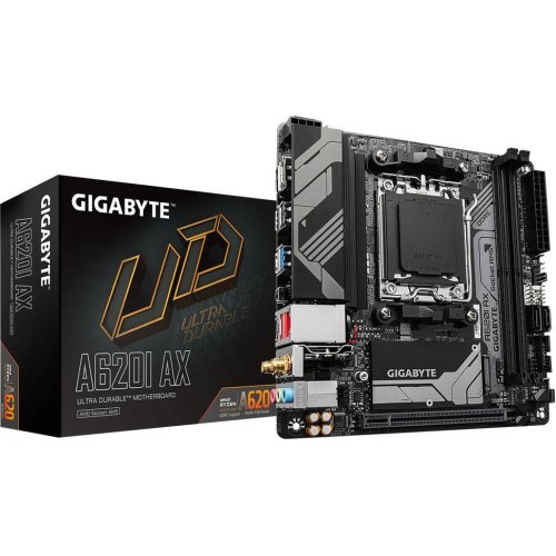 Материнська плата GIGABYTE sAM5 AMD A620 DP/HDMI 1xM.2 2.5G(A620I AX)
