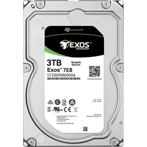 Жорсткий диск 3.5 Seagate Exos 7E8 3TB/7200/256/S3.0 (ST3000NM000A)