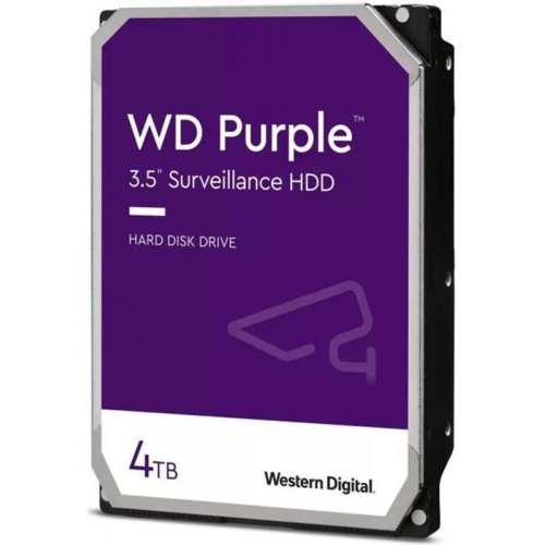 Жорсткий диск 3.5 WD Purple 4TB/5400/256/S3.0 (WD43PURZ)