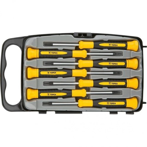 Викрутки TOPEX, набір 7шт, прецизійні, SL,PH,Torx, сталь CrV