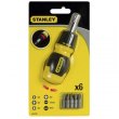 Викрутка Stanley Multibit Stubby, набір 7шт, бітотримач реверсний 1/4, 6 біт, SL,PH,PZ