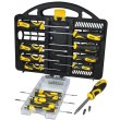 Викрутки Stanley, набір 34шт, бітотримач 1/4, 20 біт, SL,PH,PZ,Torx, кейс
