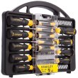 Викрутки Stanley, набір 34шт, бітотримач 1/4, 20 біт, SL,PH,PZ,Torx, кейс