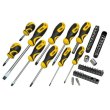 Викрутки Stanley, набір 48шт, 20 біт, SL,PH,Torx,H, 18 торцевих головок, сумка