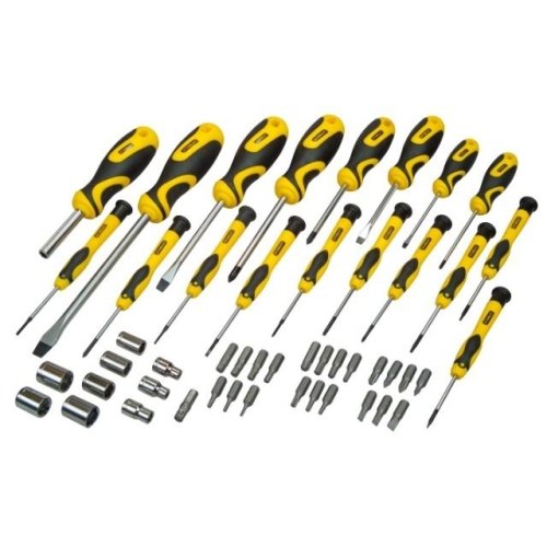 Викрутки Stanley, набір 49шт, 21 біта, SL,PH,Torx,H, 9 торцевих головок, кейс