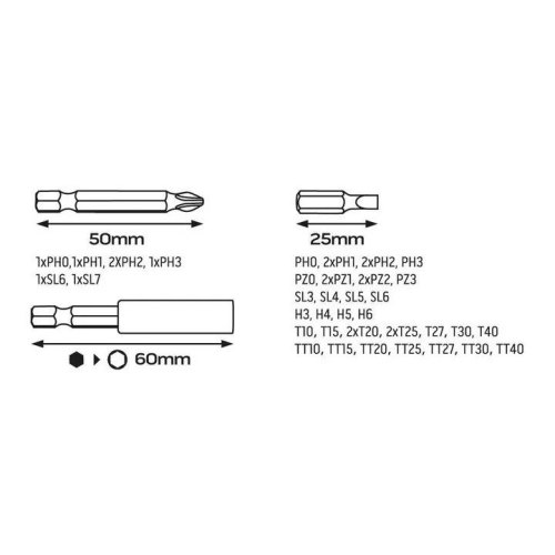 Викрутка Neo Tools, акумуляторна, micro-USB, 3.6В Li-Ion, 800мА•год, 280об•хв, 42 біт, SL,PH,PZ,Torx, кейс