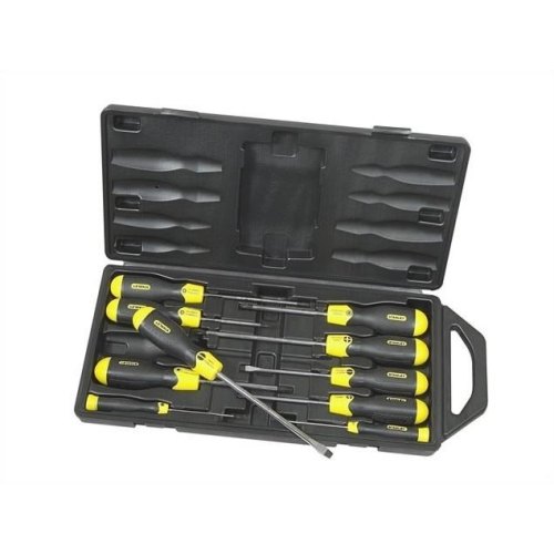 Викрутки Stanley CushionGrip, набір 10шт, SL,PH, кейс