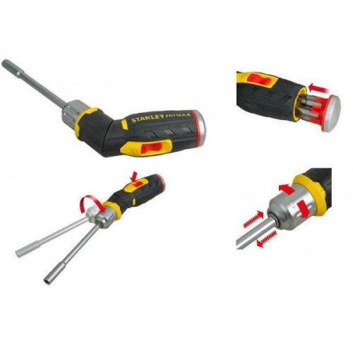Викрутка Stanley FatMax, набір 13шт, бітотримач реверсний, 12 біт, SL,PH,PZ,Torx