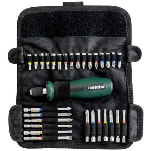 Викрутки Metabo, набір 30шт, 29 біт, SL,PH,PZ,Torx,H