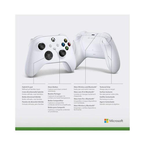 Microsoft Xbox Series X | S Wireless Controller Robot White (QAS-00002, QAS-00001, QAS-00009)