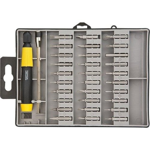 Біти TOPEX, набір 32шт, прецизійні, бітотримач, SL,PH,PZ,H,T, 30мм, CrV, кейс