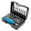Біти GRAPHITE, набір 31шт, 1/4, бітотримач, PH,R,HT,TT, кейс
