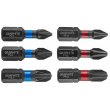 Біти GRAPHITE, набір 6шт, 1/4, ударні, PH,PZ, 25мм, сталь S2
