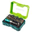 Біти Verto, набір 32шт, 1/4, бітотримач, перехідник,SL,PH,PZ,H,TT,TX, 25мм, CrV, кейс