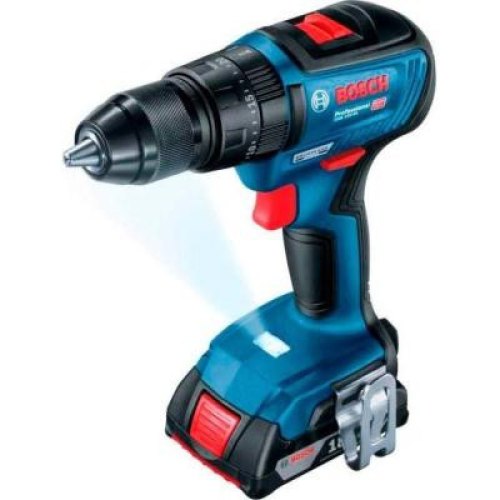 Шурупокрут-дриль ударний акумуляторний Bosch GSB 18 V-50, 18В, 28•50Нм, 20+2, 0-460-1800об•хв, 1.1кг, без АКБ та ЗП