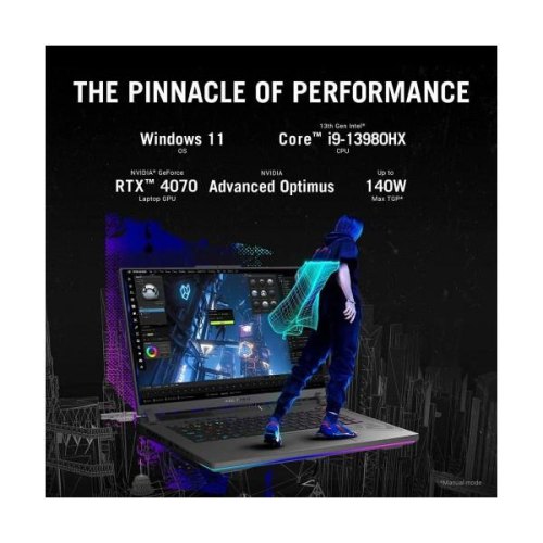 Ноутбук ASUS ROG Strix G16 G614JI (G614JI-AS94) (NEW) / 16,1/IPS/1920x1080/Intel Core i9-13980HX/ОЗП: 16 ГБ/NVIDIA GeForce RTX 4070, 8 ГБ/SSD: 1000 Г