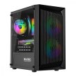 Корпус Logic Concept ATOS MESH+GLASS ARGB fans 3x120mm BLACK без БЖ mATX