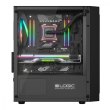 Корпус Logic Concept ATOS MESH+GLASS ARGB fans 3x120mm BLACK без БЖ mATX