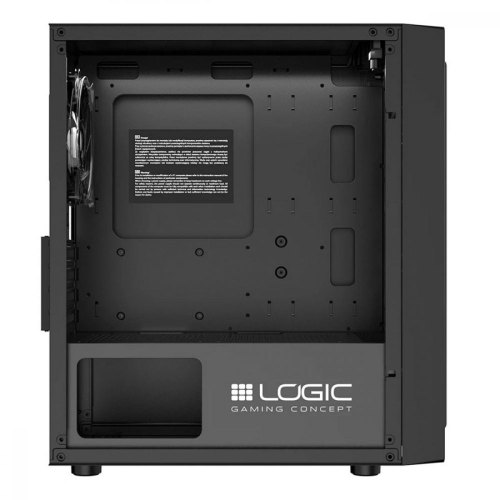 Корпус Logic Concept ATOS MESH+GLASS ARGB fans 3x120mm BLACK без БЖ mATX