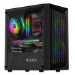 Корпус Logic Concept ATOS MESH+GLASS ARGB fans 3x120mm BLACK без БЖ mATX
