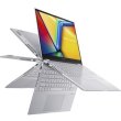 Ноутбук Asus TP3402VA-LZ202W14.0 WUXGA IPS TouchI3-1315U 16Gb 512G PCIEG4 Intel (shared) - WIN11 2S-TRANSPARENT SILVER&xA; (90NB10W2-M007C0)