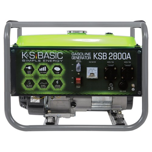 Генератор бензиновий Konner&Sohnen Basic KSB 2800A, 230В, 2.8кВт, ручний запуск, 36.2кг