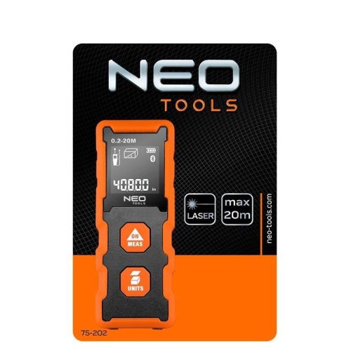Далекомір лазерний Neo Tools, 0.2-20м,  ±2мм
