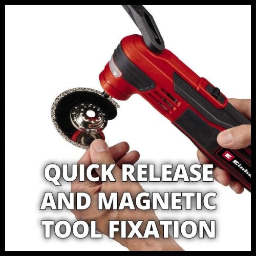 Багатофункціональний інструмент Einhell TE-MG 350 EQ, 350Вт, 11000-20000об•хв, LED, набір насадок, кейс, 1.31кг