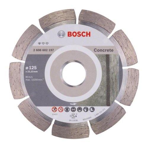 Диск алмазний Bosch Standard for Concrete, 125х22.23мм, по бетону
