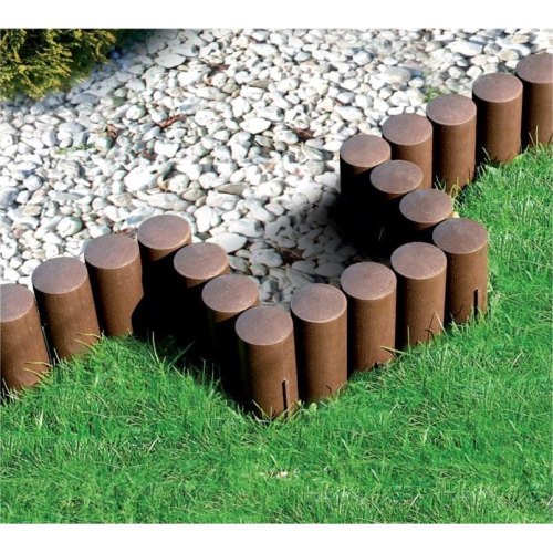 Газонна огорожа Cellfast 3 MAXI, 10 секцій по 21см, 2.1м, коричневий