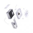 Кулер для процесора JONSBO PISA A5 ARGB White (120mm/LGA 1700/1200/115X/AM4/AM5/265W/4Pin PWM)