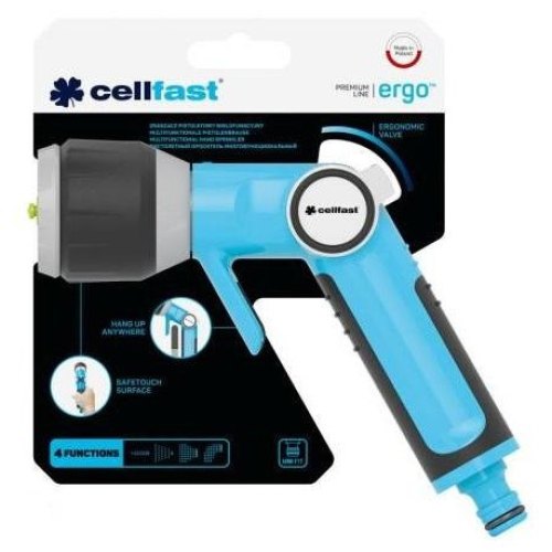 Зрошувач пістолетний Cellfast ERGO багатофункціональний, регулювання напору