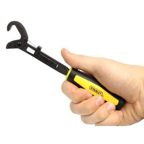 Ключ гайковий Stanley, універсальний, храповий механізм, 265мм, робочий діапазон 17-24мм