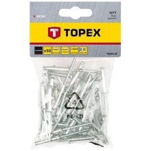 Заклепки TOPEX, алюмінієві, 3.2x10мм, 50шт