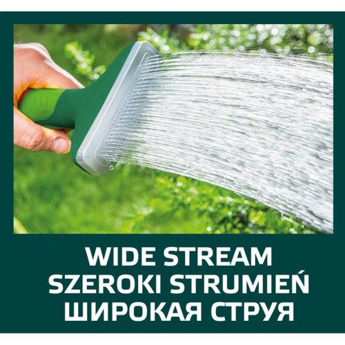 Зрошувач ручний Verto, пістолетний, 1/2-3/4, широкий, 1 функція, плавне регулювання напору води великим пальцем