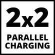 Зарядний пристрій Einhell 2x2 Power X-Quattrocharger 4A PXC, 18В, 4А 1.29 кг
