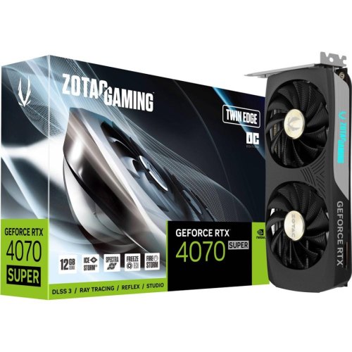Відеокарта ZOTAC GeForce RTX 4070 SUPER 12GB GDDR6X Twin Edge OC