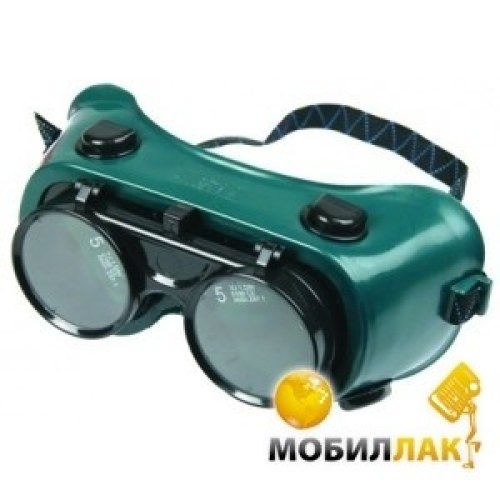 Окуляри захисні газозварювальні TOPEX, відкидне затемнене скло, оправа з м'якого пластику