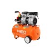 Компресор повітряний Neo Tools, безолійний, 1150Вт, 50л, 180л/хв, 8бар, 2-х поршневий, IP20
