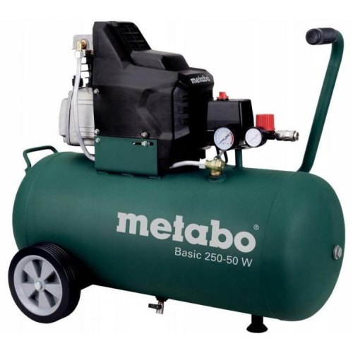 Компресор повітряний Metabo Basic 250-50 W, 1500Вт, 50л, 110л/хв, 8бар