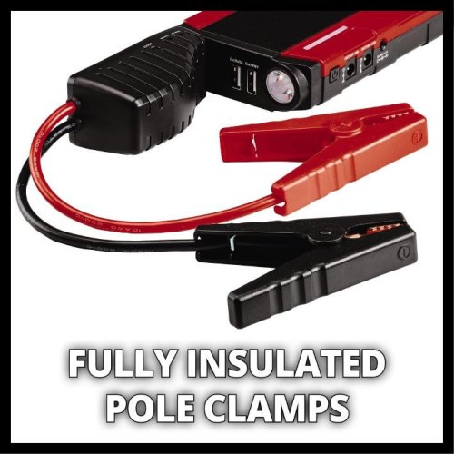 Пусковий пристрій портативний Einhell CE-JS 18, 12В, 18000мАг, 600A, 2хUSB 5В, для автомобілів