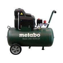 Компресор повітряний Metabo Basic 250-50 W OF безолійний, 1500Вт, 50л, 120л/хв, 8бар