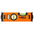 Рівень Neo Tools, 20см, 2 капсули, алюмінієвий