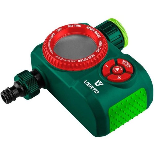 Таймер для поливу Verto, 1/2-3/4, електронний, 13 програм поливу, до 360хв, ААх2