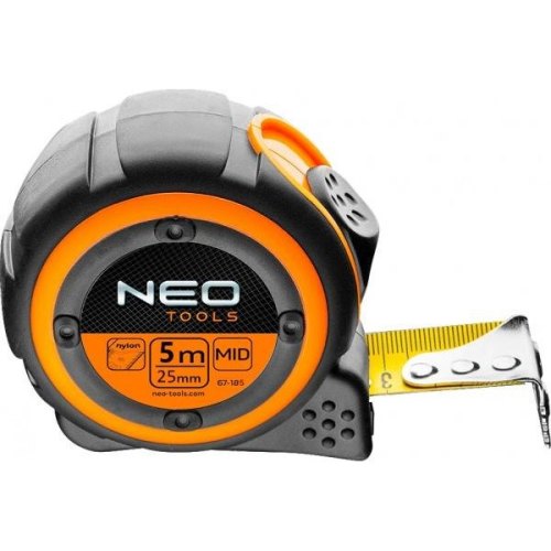 Рулетка Neo Tools, 5м x 25мм, магніт