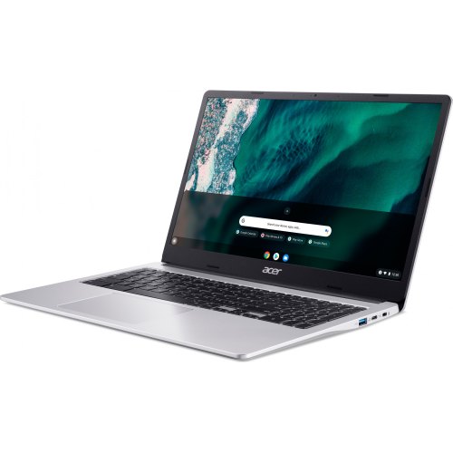Ноутбук Acer Chromebook CB315-4HT 15 FHD IPS Touch, Intel C N4500, 8GB, F128GB, UMA, ChromeOS, сріблястий (NX.KBAEU.001)