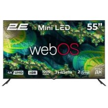 Телевізор 55 2E MiniLED 4K 60Hz Smart WebOS Black