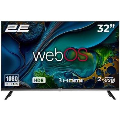 Телевізор 32 2E LED FHD 60Hz Smart WebOS Black