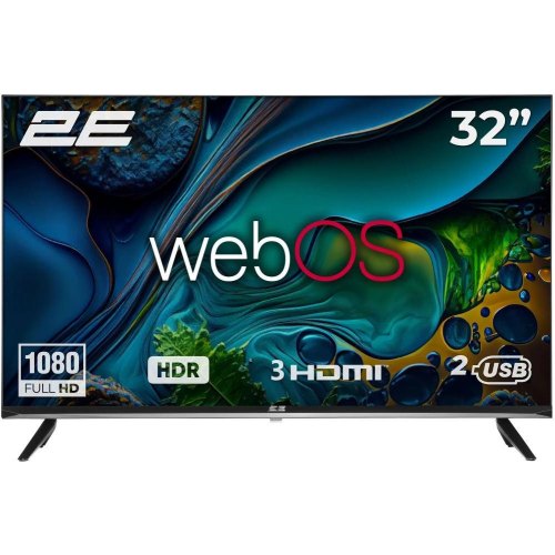 Телевізор 32 2E LED FHD 60Hz Smart WebOS Black